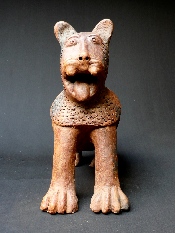 Lion - terre cuite (galerie Claire Corcia)